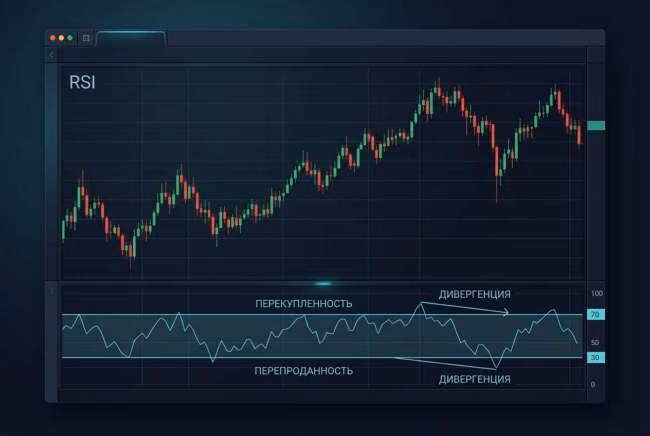 перекупленность и перепроданность RSI: как использовать уровни 70/30 и дивергенцию